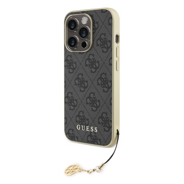 Husa originala Guess iPhone 15 Pro Max Hardcase 4G Charms Collection, GUHCP15XGF4GGR- Gri - Img 3