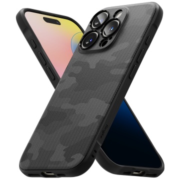 Husa pentru iPhone 16 Pro Max - Ringke Onyx Design - Camo Black - Img 3