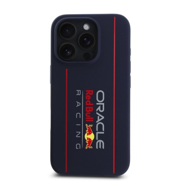 Husa pentru iPhone 16 Pro - Red Bull Racing Silicone Oversize Vertical Logo MagSafe (RBHMP16L24SIOLRV) - Navy - Img 5