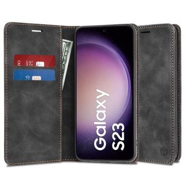 Husa piele Samsung Galaxy S23 Techsuit Confy Cover, Black - Img 1