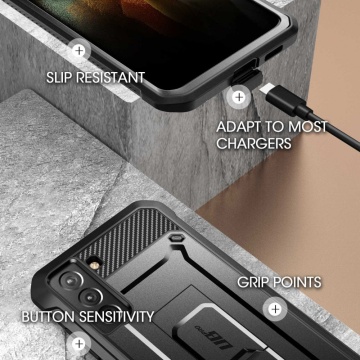 Husa Samsung Galaxy S21 5G Supcase Unicorn Beetle Pro - Negru - Img 6
