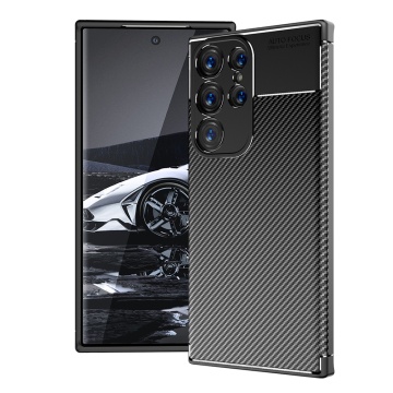 Husa Samsung Galaxy S23 Ultra Techsuit CarbonFiber, Black - Img 1