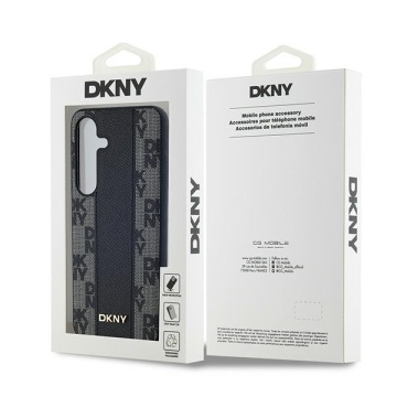Husa Samsung Galaxy S24 - DKNY Leather Checkered Mono Pattern MagSafe (DKHMS24SPCPVSLK) - Black - Img 6