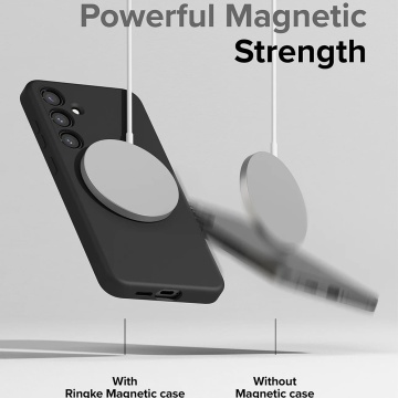 Husa Samsung Galaxy S24 Ringke Silicone Magnetic - Crem - Img 5