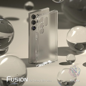 Husa Samsung Galaxy S24 Ultra Ringke - Fusion X, Transparent Mat - Img 3