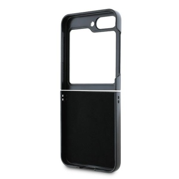 Husa Samsung Galaxy Z Flip6 - DKNY Leather Chequered Pattern Printed Stripes (DKHCZF6PCPTSSE) - Beige - Img 3