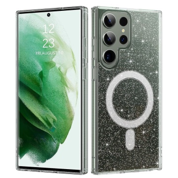 Husa sclipici Samsung Galaxy S23 Ultra Techsuit SparkleSkin MagSafe- Transparent - Img 1