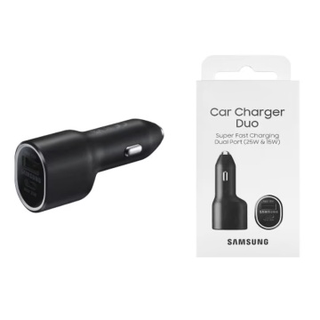 Incarcator auto Type-C 25W, USB 15W original Samsung, EP-L4020NBEGEU - Img 1