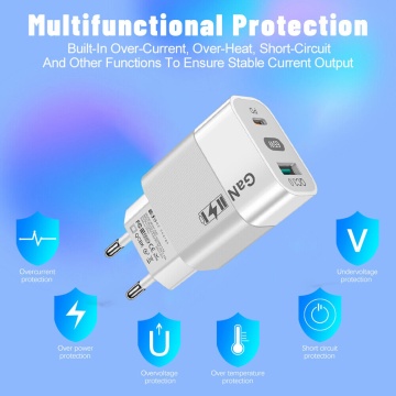 Incarcator de perete Techsuit (CHPD131) - GaN, USB, tip C, încărcare rapidă, 65 W - alb - Img 5