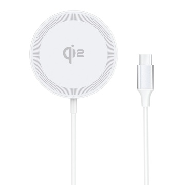 Incarcator wireless magnetic Qi2 pentru iPhone Duzzona W18, alb - Img 3
