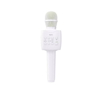 Microfon portabil wireless karaoke Hoco BK5, 5W - Alb - Img 2