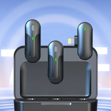 Microfon tip lavariera wireless, Lightning Yesido KR17 - Negru - Img 2