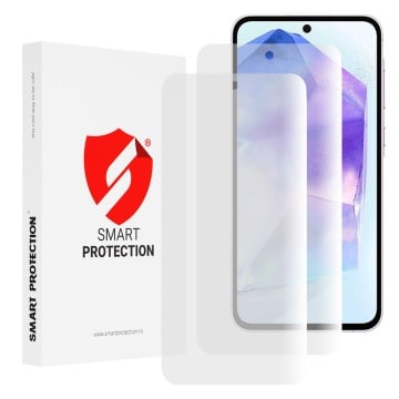 [Pachet 2x] Folie regenerabila premium Samsung Galaxy A55 5G Smart Protection Classic, transparenta - Img 1