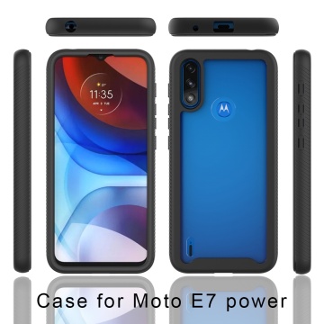 Pachet 360° Husa + Folie Motorola Moto E7i Power Techsuit Defense - Negru - Img 6
