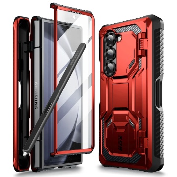 [Pachet 360°] Husa + folie Samsung Galaxy Z Fold6 I-Blason Armorbox - Rosu - Img 5