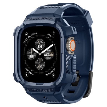 [Pachet husa + curea] Apple Watch Ultra Spigen Rugged Armor Pro - Albastru - Img 5