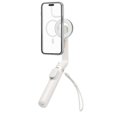 Selfie stick tripod MagSafe Bluetooth Spigen S571W - Alb - Img 4