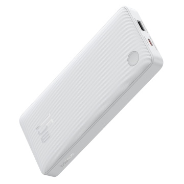 Acumulator Extern USB, Type-C, 15W, 10000mAh + Cable Type-C, 30cm - Baseus Airpow Lite (P10067500213-00) - White - Img 2