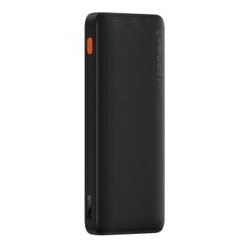 Acumulator Extern USB, Type-C, Micro-USB, 20W, 10000mAh + Cablu Type-C - Baseus Airpow (PPQD090001) - Black - Img 4
