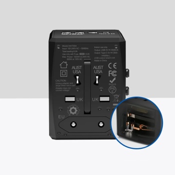 Adaptor priza EU la US, UK, AUS, PD30W, Techsuit, HHT904 - Alb - Img 6