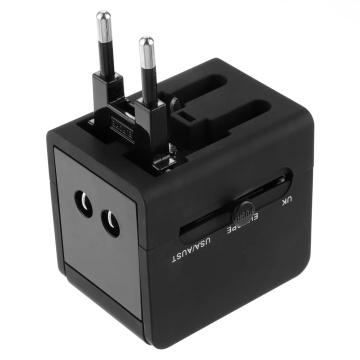 Adaptor priza EU la US, UK, AUS, USB, Type-C Techsuit, HHT148 - Negru - Img 7