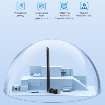 Adaptor, router Wi-Fi Baseus, 650Mbps, 2.4G/5G, B01317600111-02 - Negru - Img 5