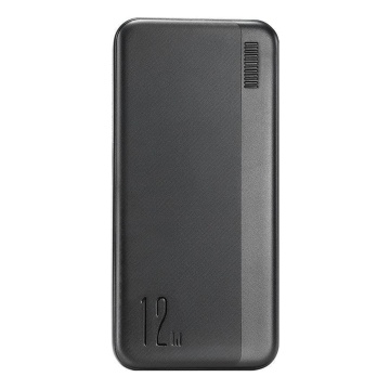 Baterie Externa Dazzling Series JoyRoom (JR-T017) - 2x USB, Type-C, Micro-USB, cu LED pentru verificarea bateriei, 12W, 20000mAh - Negru - Img 7