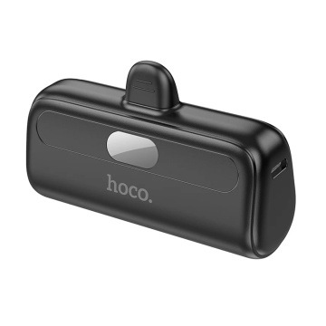 Baterie Externa Hoco - Cool (J116) - Mini incarcare de buzunar pentru USB-C cu afisaj digital LED, 5000mAh - Negru - Img 6
