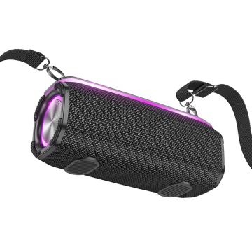 Boxa wireless 10W, curea de umar Hoco HC23, TF, USB, FM - Gri - Img 5