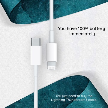 Cablu Apple A2561 tip C Thunderbolt 3 la Lightning, MM0A3ZM/A - Alb - Img 7