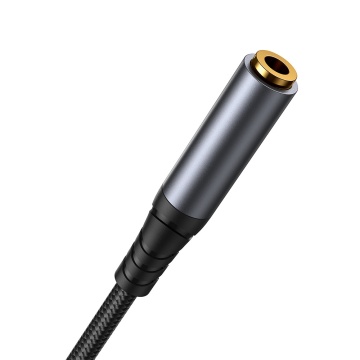 Cablu Audio JoyRoom Seria de transfer audio (SY-A09) - Mufa 3,5 mm Mascul la Mufa 3,5 mm Femeie, 1,2 m - Negru - Img 2