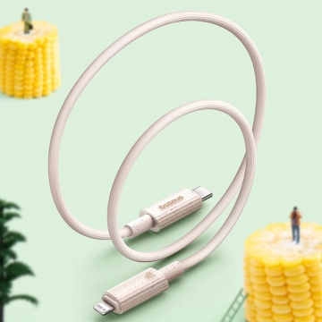 Cablu date tip C, iPhone Baseus, 20W, 2m, P10360201421-01 - Roz - Img 7