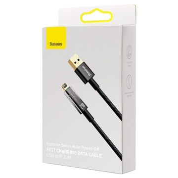 Cablu de date iPhone 2.4A Baseus, 2m, negru, CATS000501 - Img 7