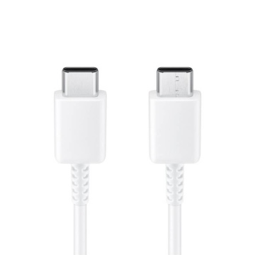 Cablu de date original Samsung 2xtip C, 1m, bulk, EP-DA905BWE - Alb - Img 2
