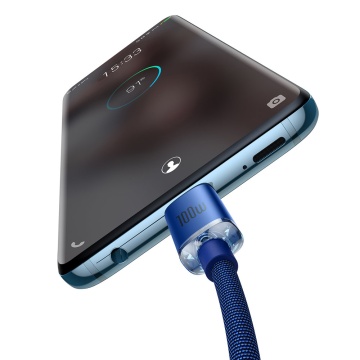 Cablu laptop Fast Charging tip C Baseus 100W, 2m, CAJY000703 - Albastru - Img 3