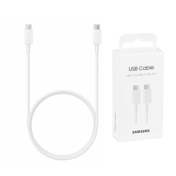 Cablu Samsung Fast Charging Type-C PD100W, 5A, 1m, EP-DN975BWEGWW - Alb - Img 1