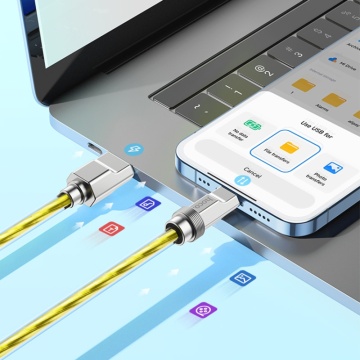 Cablu USB-C la iPhone Fast Charging 20W Hoco U113, 1m, Silver - Img 5