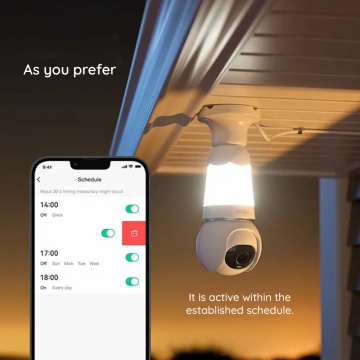 Camera supraveghere interior bulb E27 Imou, IPC-S6DP-5M0WEB-E27 - Alb - Img 2