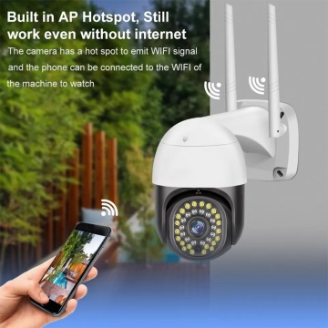 Camera supraveghere PTZ exterior Ultra HD Techsuit, Q36H- Alb - Img 2