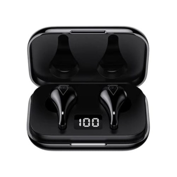 Casti Lenovo wireless (LP3) - Bluetooth 5.0, afișaj LED, IPX5 rezistent la apă - Negru - Img 1