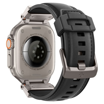 Curea Apple Watch 1/2/3/4/5/6/7/8/9/10/SE/SE 2/Ultra/Ultra 2 (42/44/45/46/49mm) Spigen DuraPro Armor PU - Negru - Img 4