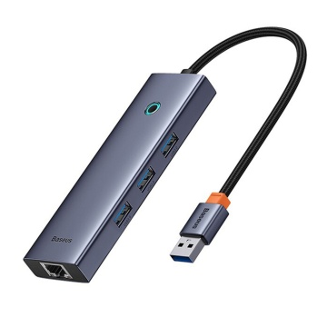 Docking station USB la 3 x USB 3.0, RJ45 Baseus B0005280A813-01 - Gri - Img 5