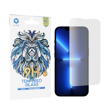 Folie sticla iPhone 13 Pro Max Lito 9H Tempered Glass, Clear - Img 1