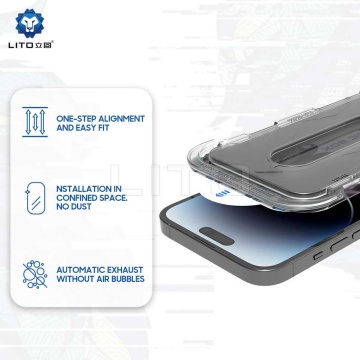 Folie sticla iPhone 14 Plus Lito Magic Glass Box D+ Tools, Privacy - Img 2