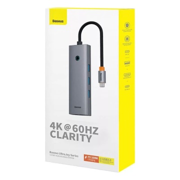 Hub Type-C to HDMI, 4xUSB, Type-C Baseus, B00052807813-01 - Gri - Img 5