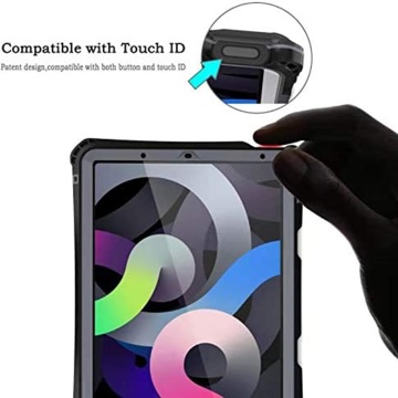 Husa 360 iPad Air 4 2020 10.9" ShellBox Waterproof IP68 - Negru - Img 2
