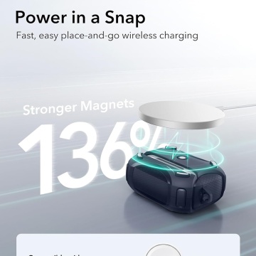 Husa Apple AirPods Pro 2 ESR Cyber Magnetic Lock HaloLock - Albastru - Img 2