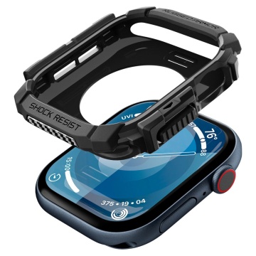 Husa Apple Watch 10 42mm Spigen Rugged Armor - Negru - Img 5