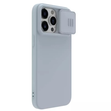 Husa CamShield Silky MagSafe Silicone - iPhone 15 Pro Max - Gri - Img 3