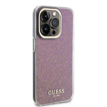 Husa Guess Hardcase IML Faceted Mirror Disco Iridescent iPhone 15 Pro GUHCP15LHDECMP- Roz - Img 5